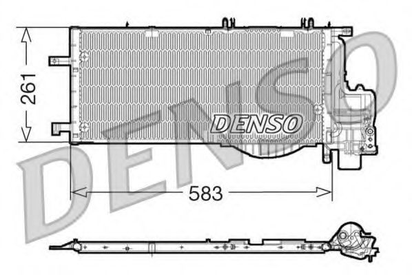 Радиатор кондиционера DENSO DCN20022
