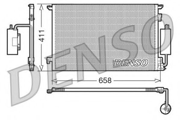 Радиатор кондиционера DENSO DCN20034