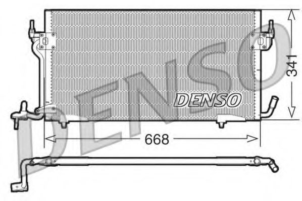 Радиатор кондиционера DENSO DCN21011