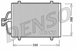 Радиатор кондиционера DENSO DCN23003