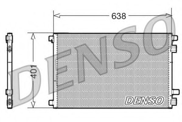 Радиатор кондиционера DENSO DCN23012