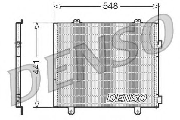 Радиатор кондиционера DENSO DCN23025