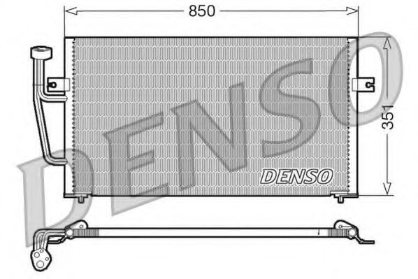 Радиатор кондиционера DENSO DCN33007
