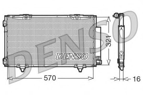 Радиатор кондиционера DENSO DCN50011