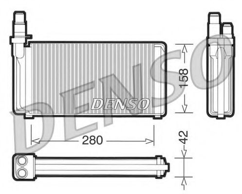 Радиатор печки DENSO DRR09020