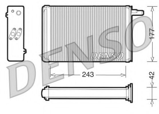 Радиатор печки DENSO DRR09030