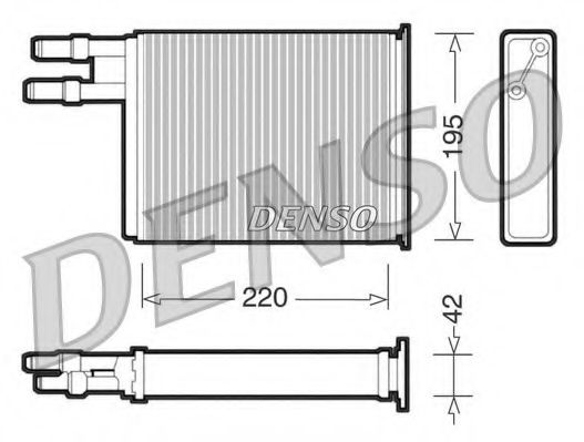 Радиатор печки DENSO DRR09031