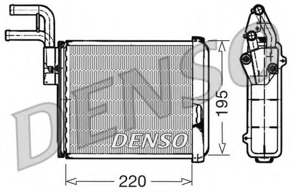 Радиатор печки DENSO DRR09032