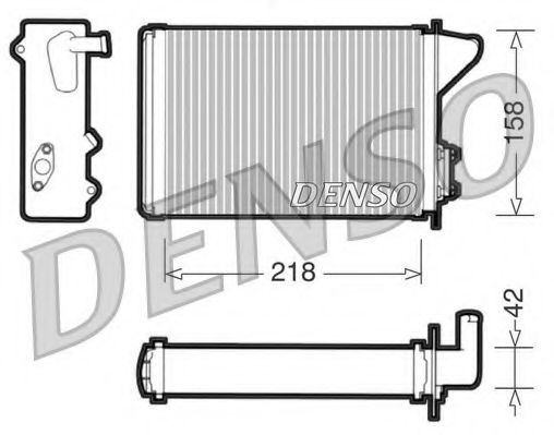Радиатор печки DENSO DRR09040