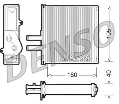 Радиатор печки DENSO DRR09060