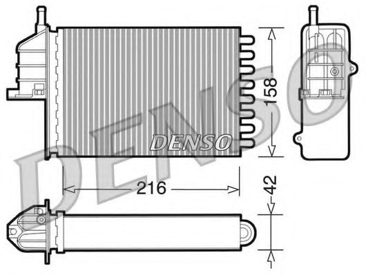 Радиатор печки DENSO DRR09080