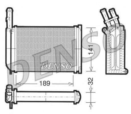 Радиатор печки DENSO DRR10001