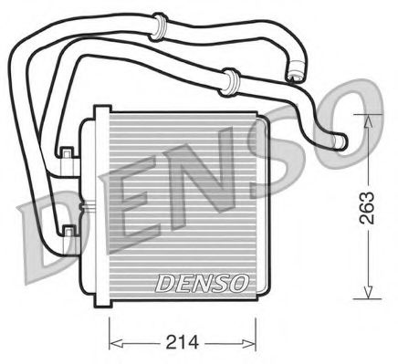 Радиатор печки DENSO DRR12003