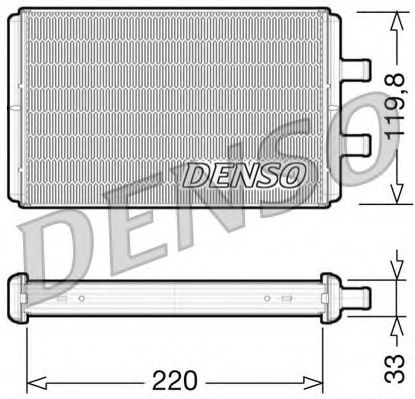 Радиатор печки DENSO DRR12007