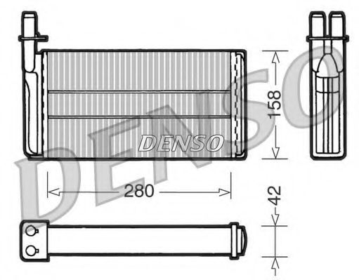 Радиатор печки DENSO DRR25001