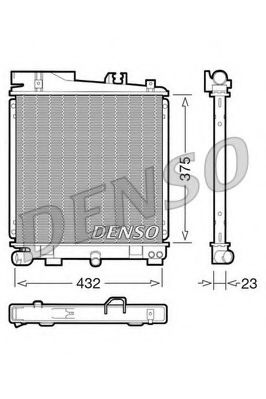 Радиатор охлаждения двигателя DENSO DRM05029