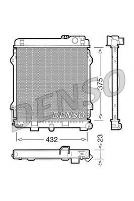 Радиатор охлаждения двигателя DENSO DRM05031