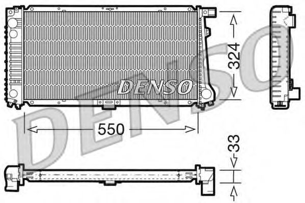 Радиатор охлаждения двигателя DENSO DRM05058