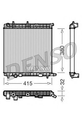 Радиатор охлаждения двигателя DENSO DRM07010