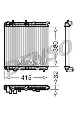 Радиатор охлаждения двигателя DENSO DRM07011
