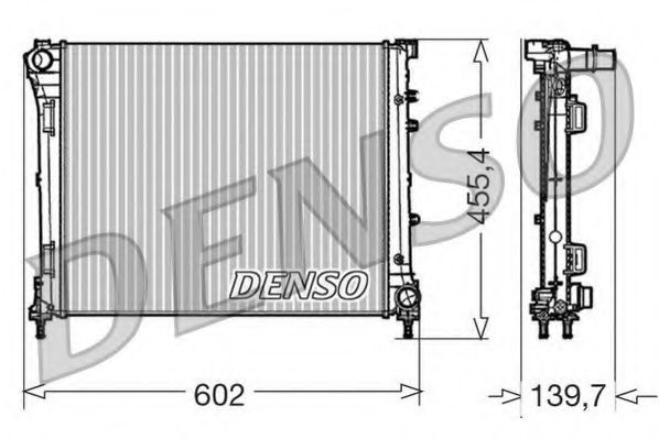 Радиатор охлаждения двигателя DENSO DRM09162