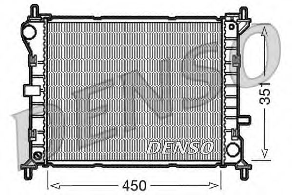 Радиатор охлаждения двигателя DENSO DRM10050