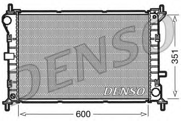 Радиатор охлаждения двигателя DENSO DRM10051