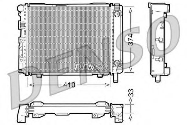 Радиатор охлаждения двигателя DENSO DRM17029