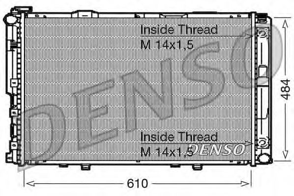 Радиатор охлаждения двигателя DENSO DRM17039