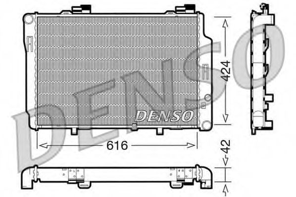 Радиатор охлаждения двигателя DENSO DRM17072