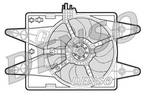 Вентилятор охлаждения двигателя DENSO DER09022
