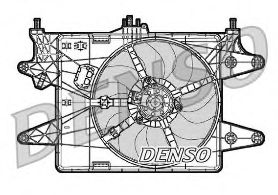 Вентилятор охлаждения двигателя DENSO DER09081