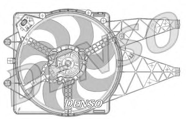 Вентилятор охлаждения двигателя DENSO DER09094