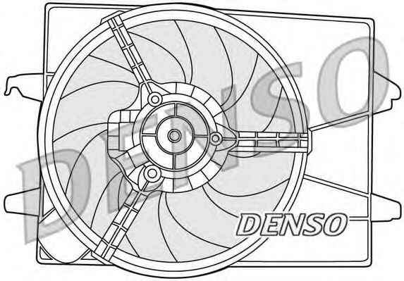 Вентилятор охлаждения двигателя DENSO DER10003