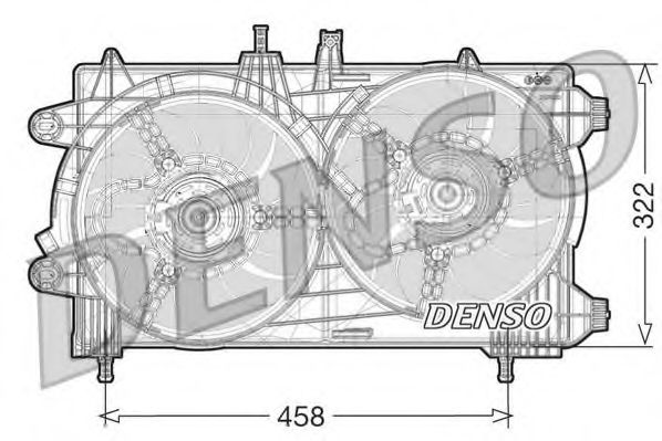Вентилятор охлаждения двигателя DENSO DER13008