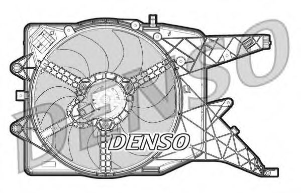 Вентилятор охлаждения двигателя DENSO DER20011