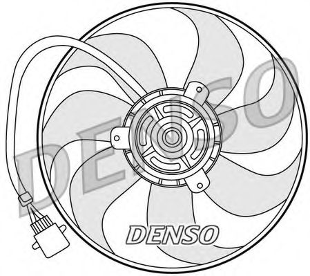 Вентилятор охлаждения двигателя DENSO DER32006