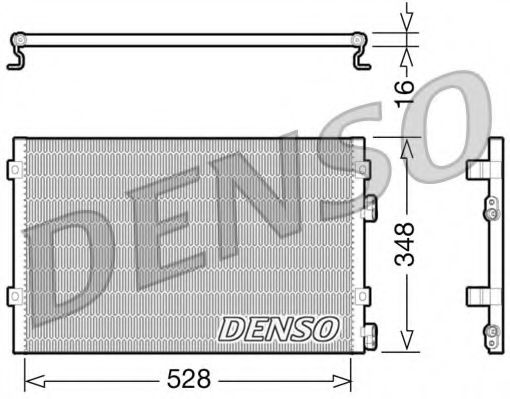 Радиатор кондиционера DENSO DCN06004
