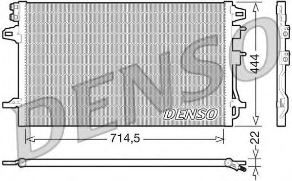 Радиатор кондиционера DENSO DCN06005