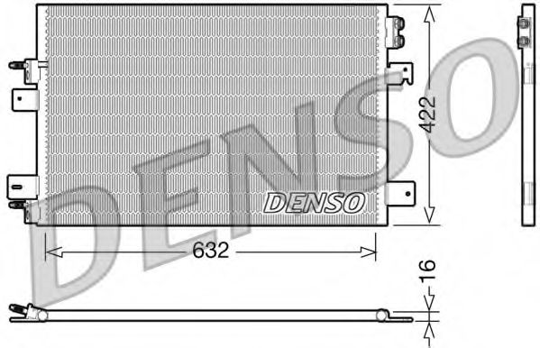 Радиатор кондиционера DENSO DCN06007