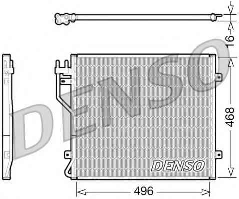 Радиатор кондиционера DENSO DCN06010
