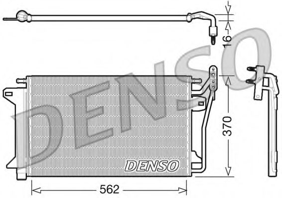 Радиатор кондиционера DENSO DCN10025
