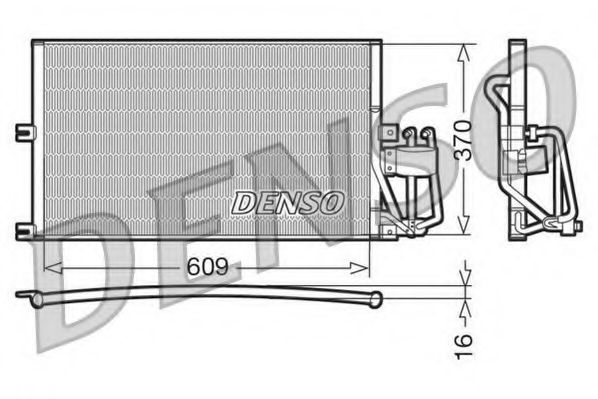 Радиатор кондиционера DENSO DCN20029