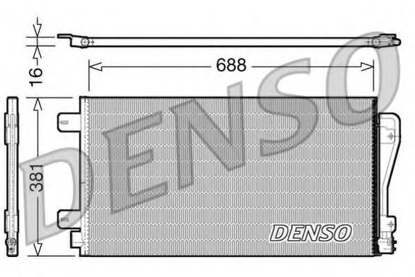 Радиатор кондиционера DENSO DCN23014