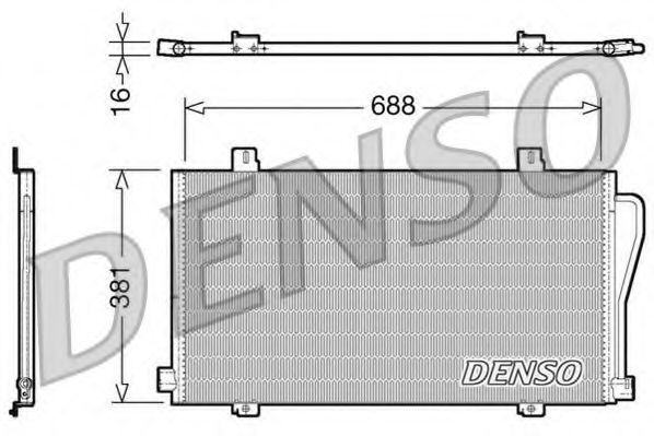 Радиатор кондиционера DENSO DCN23017