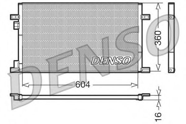 Радиатор кондиционера DENSO DCN23019