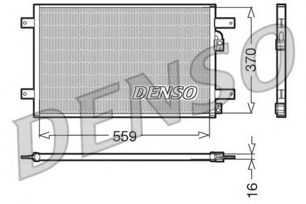 Радиатор кондиционера DENSO DCN32014