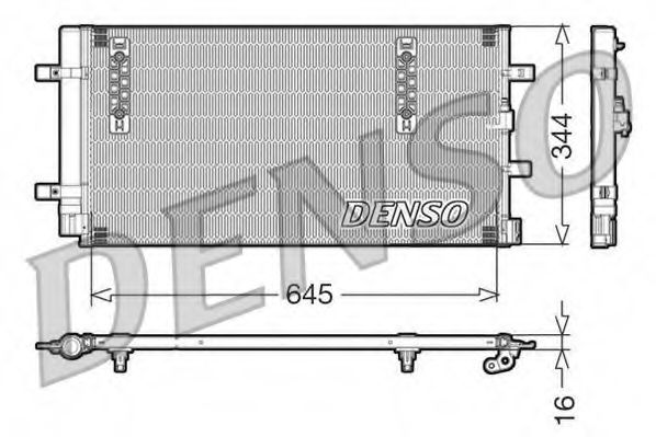 Радиатор кондиционера DENSO DCN32060
