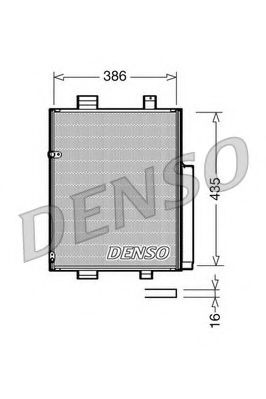 Радиатор кондиционера DENSO DCN35001