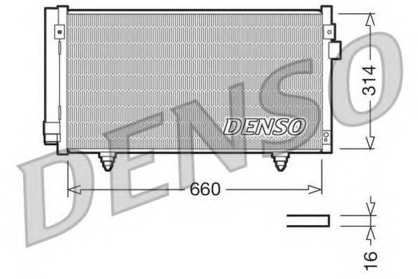 Радиатор кондиционера DENSO DCN36003